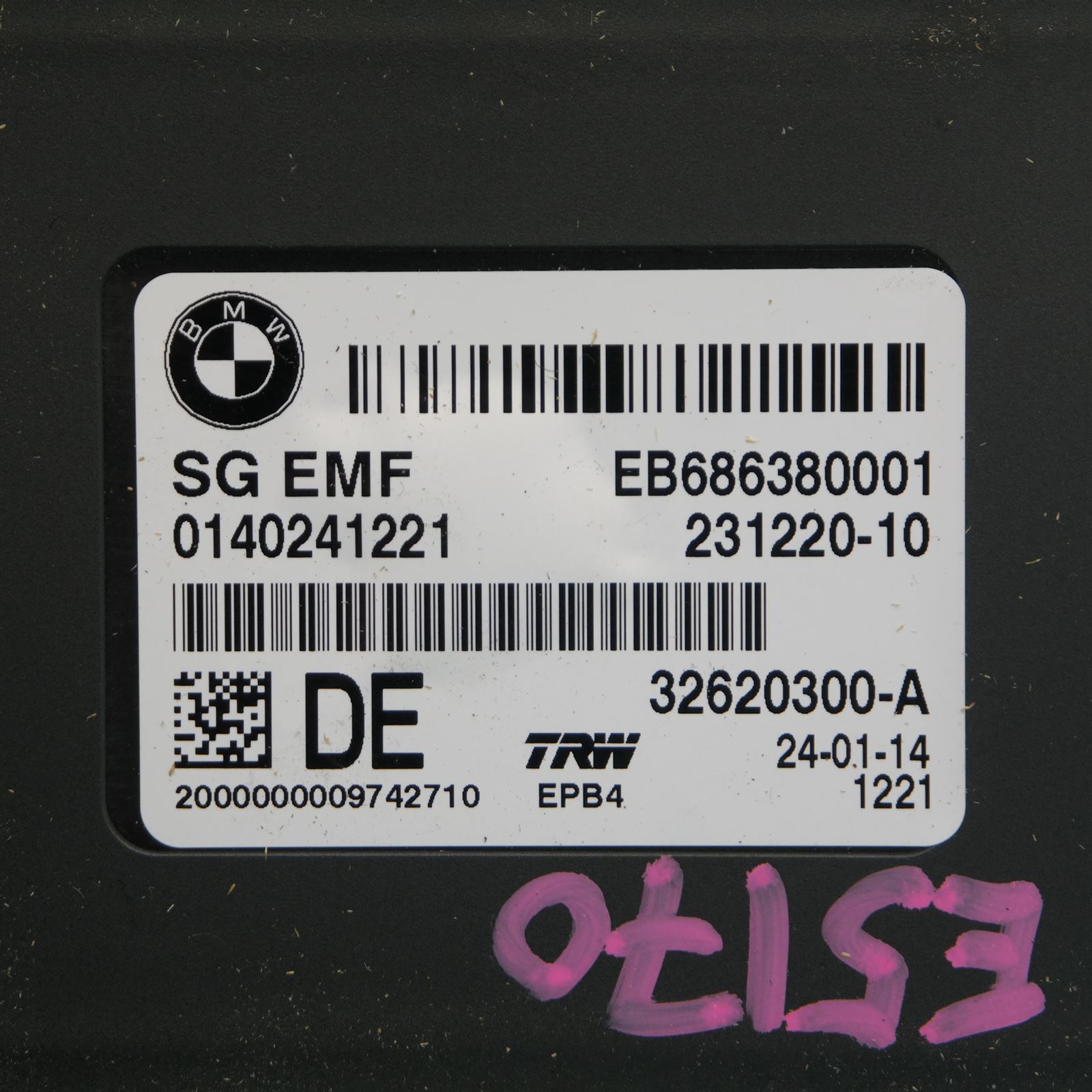ECU F10 # Park Brake Module # P/N EB.6.863.800.01 2 ECU F10 # Park Brake Module # P/N EB.6.863.800.01 - Image 2