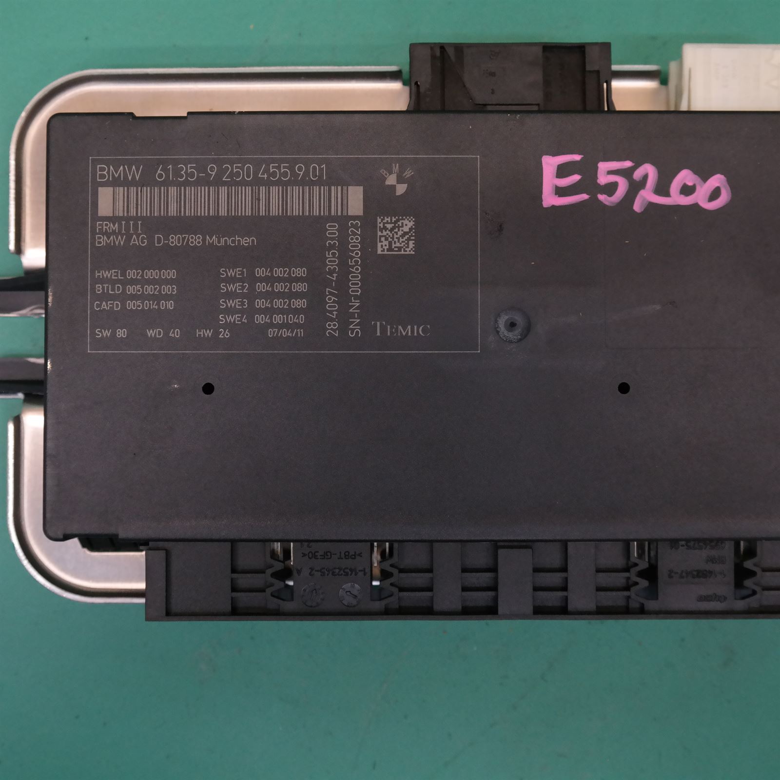 ECU F10 # Footwell Module # (947) *61-25* FRM III 3 ECU F10 # Footwell Module # (947) *61-25* FRM III - Image 3