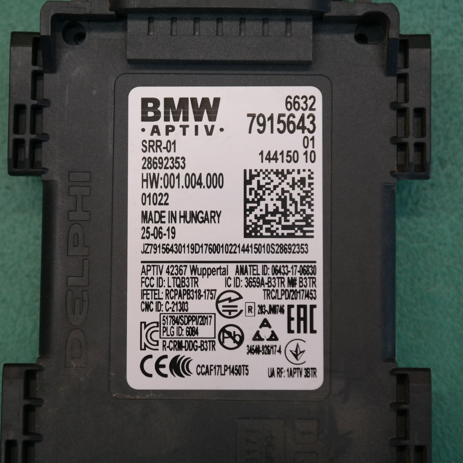 ECU G02 # Lane Change Radar # (DA7) *66-20* 7.915.643 LR 5 ECU G02 # Lane Change Radar # (DA7) *66-20* 7.915.643 LR - Image 5