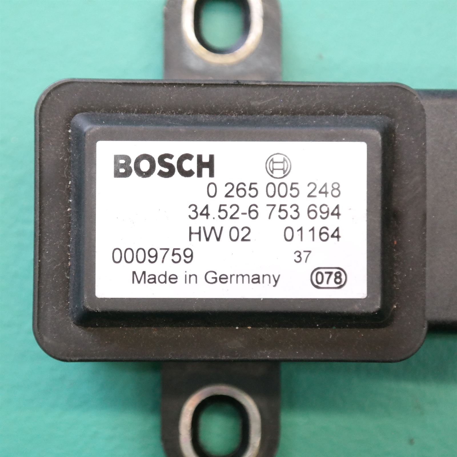 ECU E53 # YAW Speed Sensor # P/N 6.753.694 (BOSCH 0265.005.248) *34-20* 4 ECU E53 # YAW Speed Sensor # P/N 6.753.694 (BOSCH 0265.005.248) *34-20* - Image 4