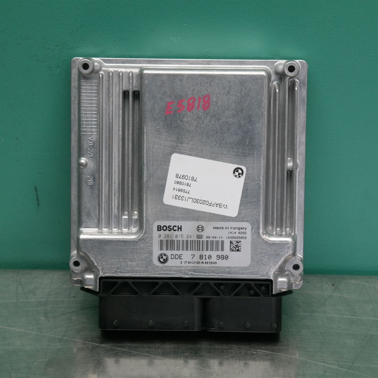ECU E70 # Engine ECU # (980) *13-15* 636 ECU E70 # Engine ECU # (980) *13-15* 636