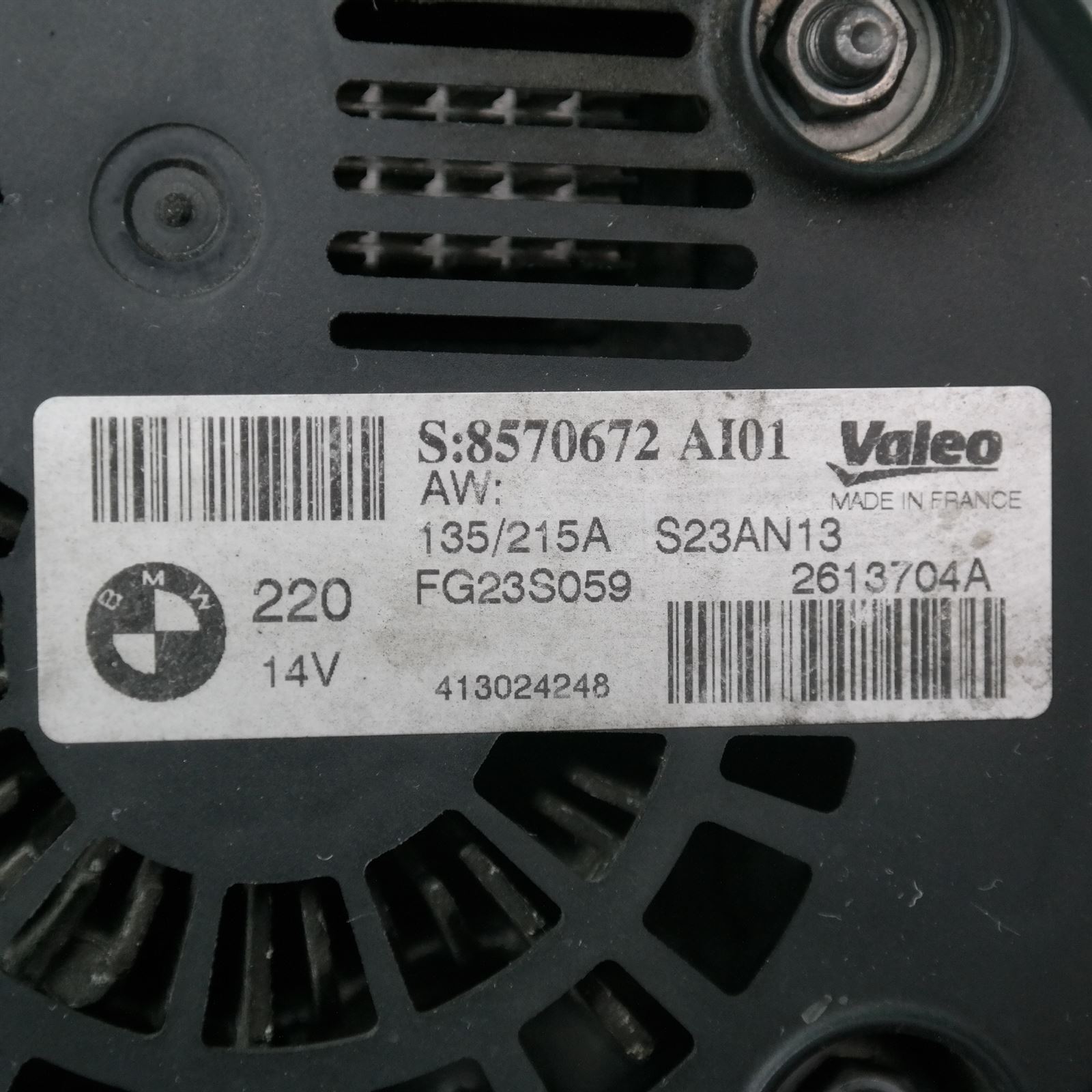 ALTERNATOR F25 (672) *12-20* 3 ALTERNATOR F25 (672) *12-20* - Image 3