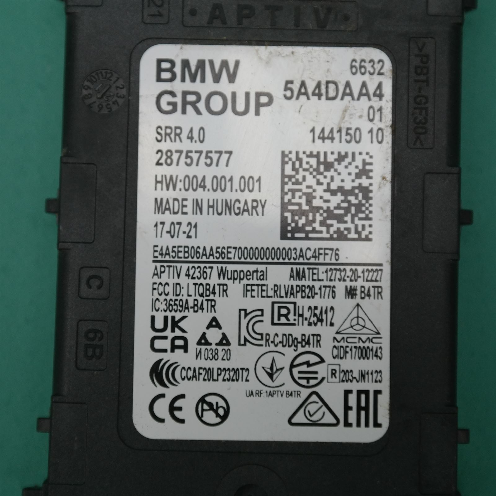 ECU I20 # Radar short range sensor # (303) *66-20* 3 ECU I20 # Radar short range sensor # (303) *66-20* - Image 3