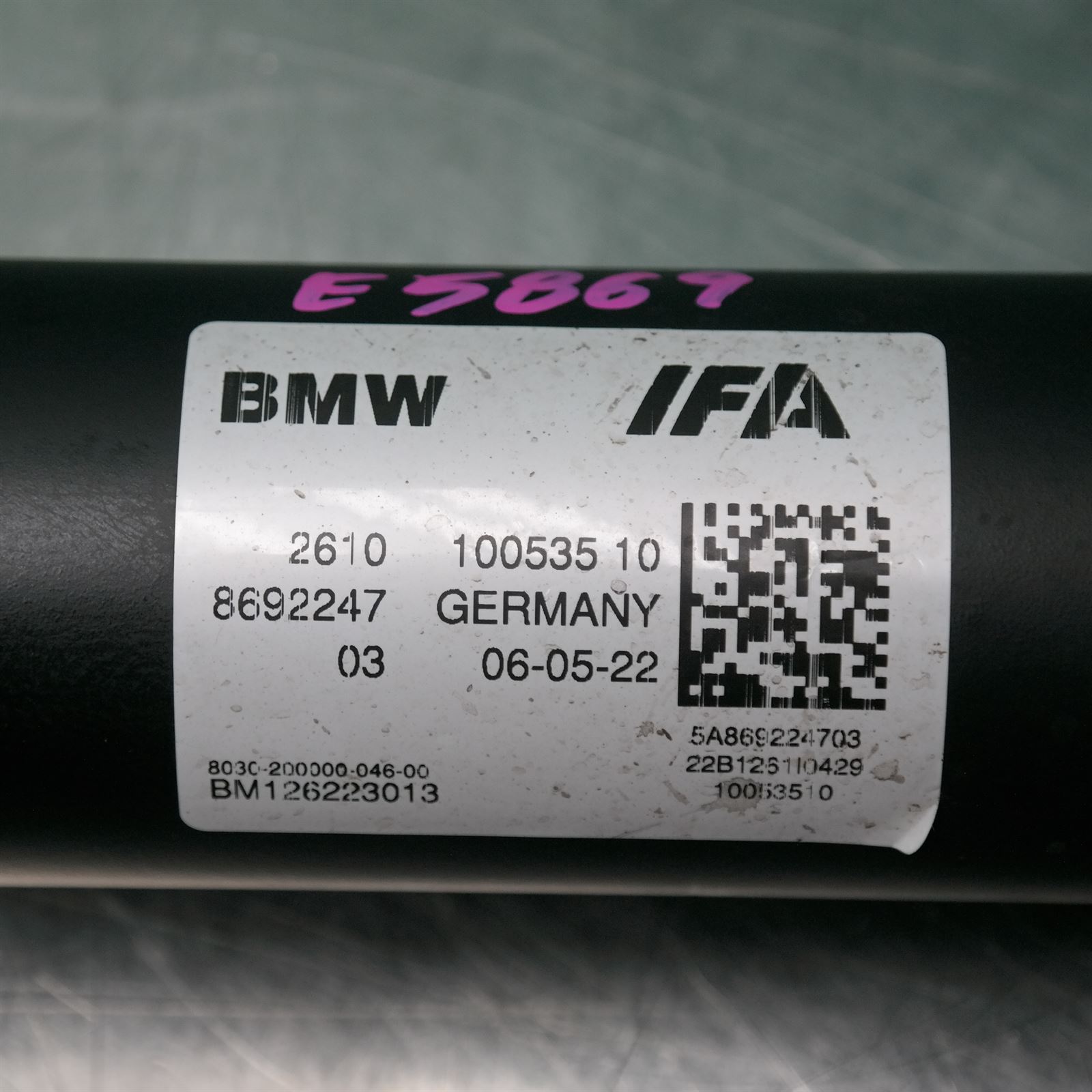 REAR PROP SHAFT G01 (320) *26-05* 6 REAR PROP SHAFT G01 (320) *26-05* - Image 6
