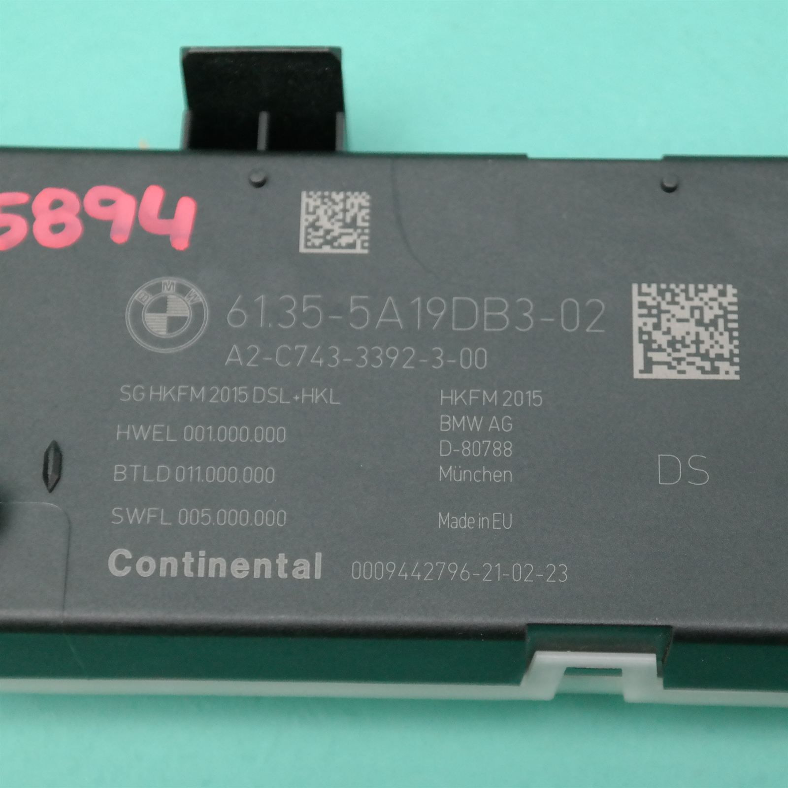 ECU G20 # Tailgate lift module # (DB3) *61-25* 9.451.478 3 ECU G20 # Tailgate lift module # (DB3) *61-25* 9.451.478 - Image 3