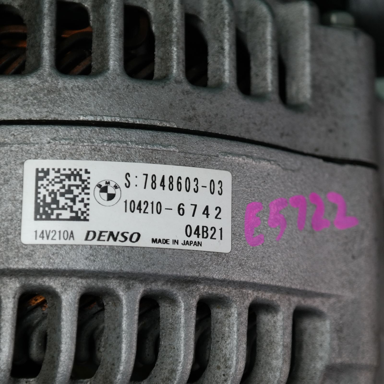 ALTERNATOR F30 (603) *12-20* M3 4 ALTERNATOR F30 (603) *12-20* M3 - Image 4