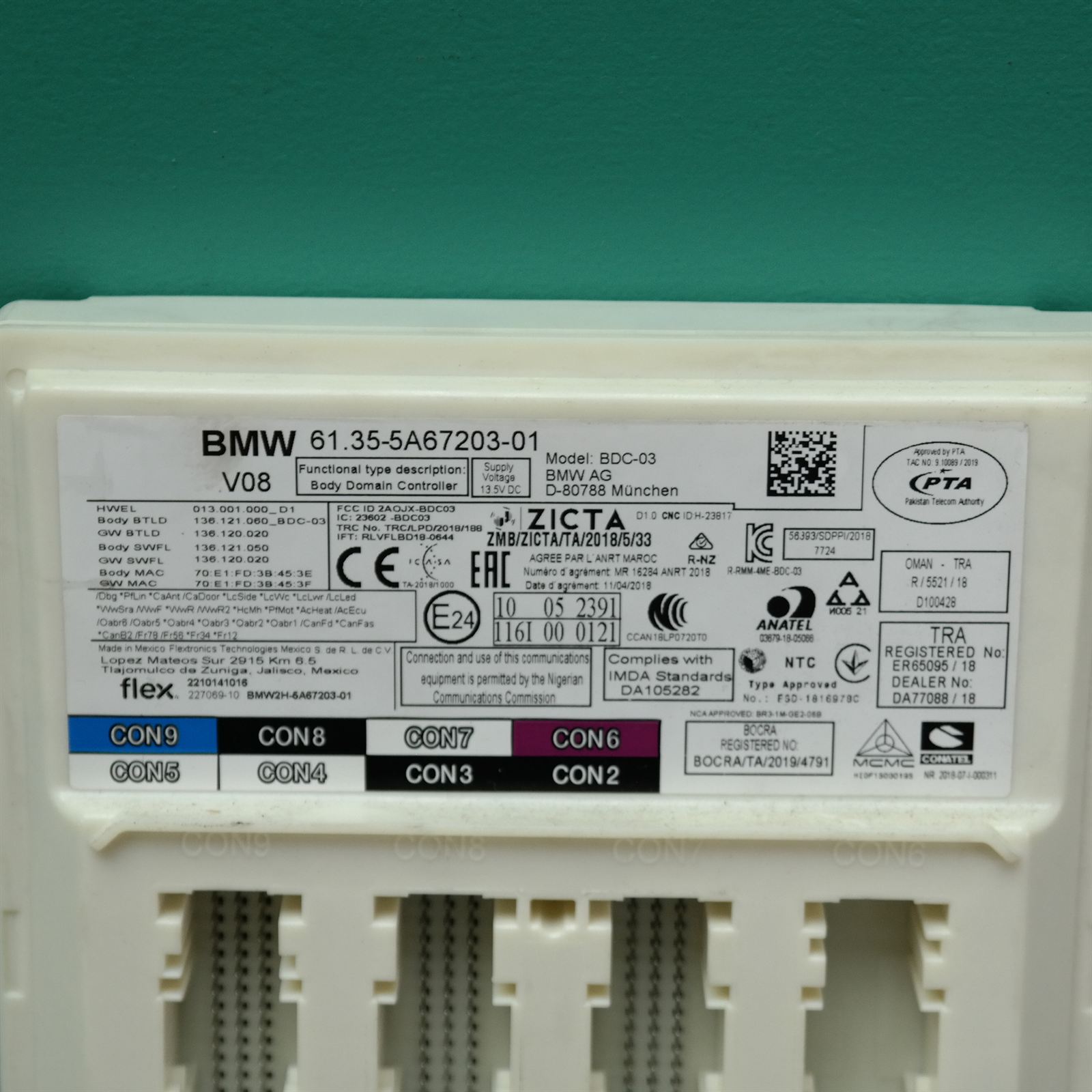 ECU G05 *61-25* # Body domain controller # (EC1) 2 ECU G05 *61-25* # Body domain controller # (EC1) - Image 2
