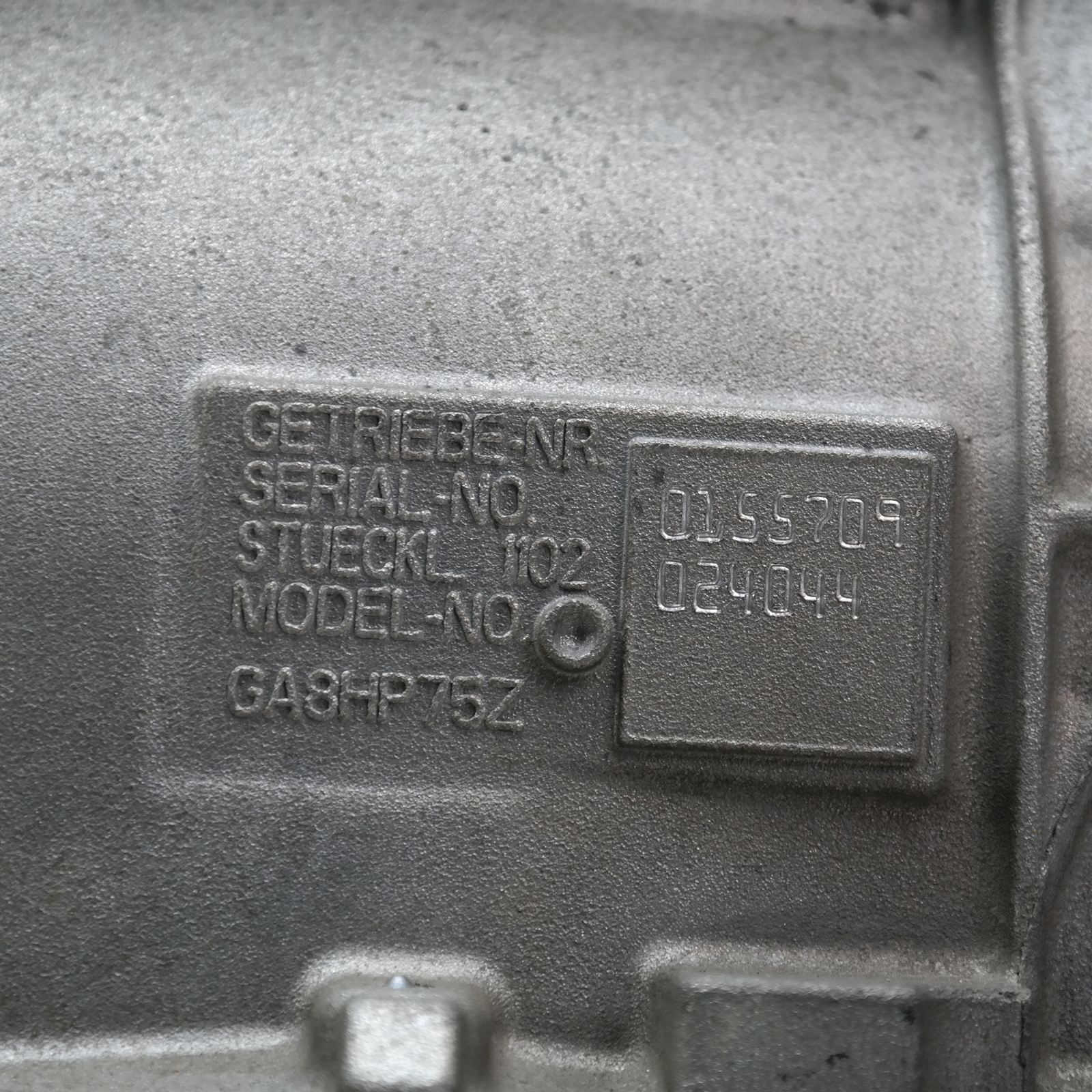 TRANS/GEARBOX AUTO, DIESEL, 3.0, xDRIVE30d, TURBO, N57N, GA8HP75Z, F15, 09/13-07/18 5 TRANS/GEARBOX AUTO, DIESEL, 3.0, xDRIVE30d, TURBO, N57N, GA8HP75Z, F15, 09/13-07/18 - Image 5