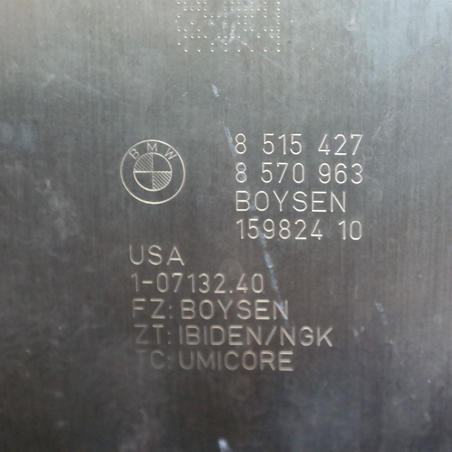 PARTICULATE FILTER/DPF F15 (808) *18-10* N57 5 PARTICULATE FILTER/DPF F15 (808) *18-10* N57 - Image 5
