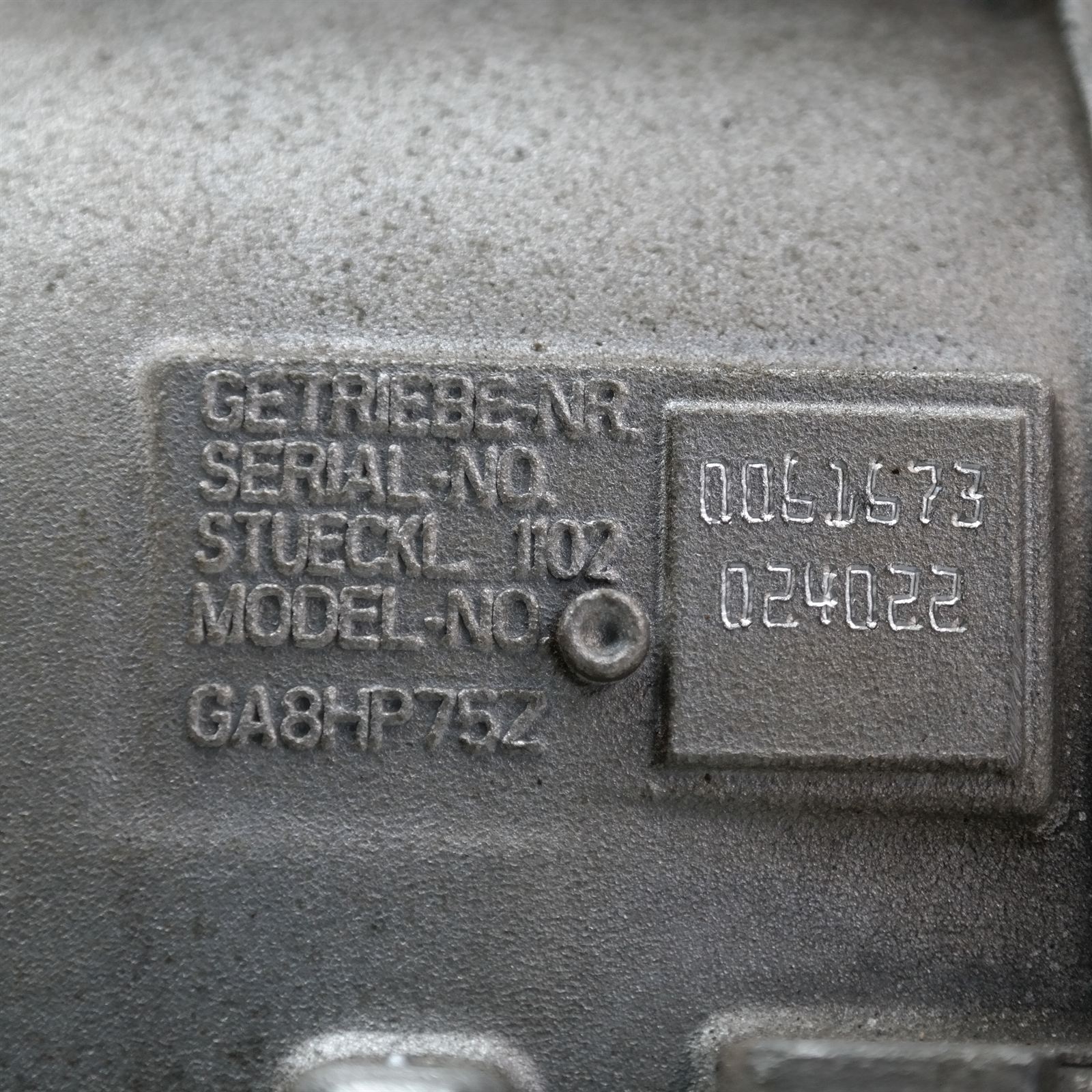 TRANS/GEARBOX AUTO, DIESEL, 3.0, xDRIVE30d, TURBO, N57N, GA8HP75Z, F15, 09/13-07/18 6 TRANS/GEARBOX AUTO, DIESEL, 3.0, xDRIVE30d, TURBO, N57N, GA8HP75Z, F15, 09/13-07/18 - Image 6