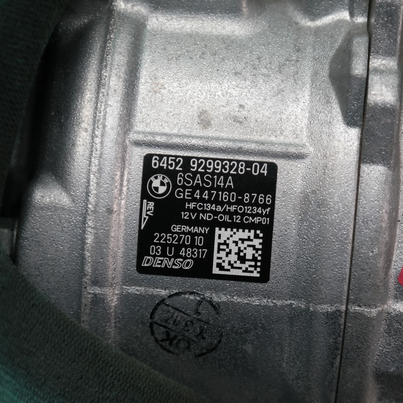 A/C COMPRESSOR F30 (328) *64-50* 4 A/C COMPRESSOR F30 (328) *64-50* - Image 4