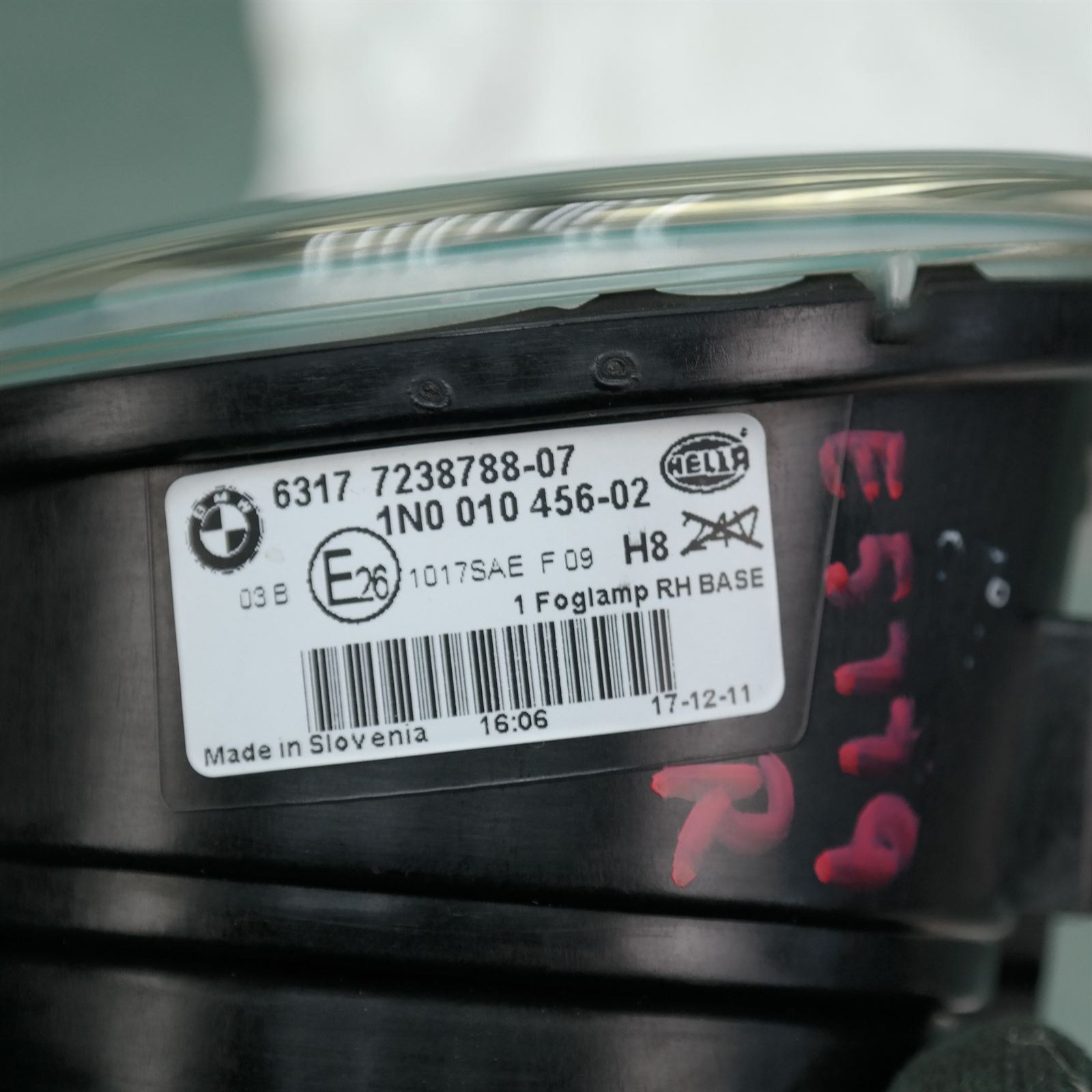 RIGHT INDICATOR/FOG/SIDE BUMPER FOGLAMP, F25, HALOGEN TYPE, 12/10-07/17 4 RIGHT INDICATOR/FOG/SIDE BUMPER FOGLAMP, F25, HALOGEN TYPE, 12/10-07/17 - Image 4