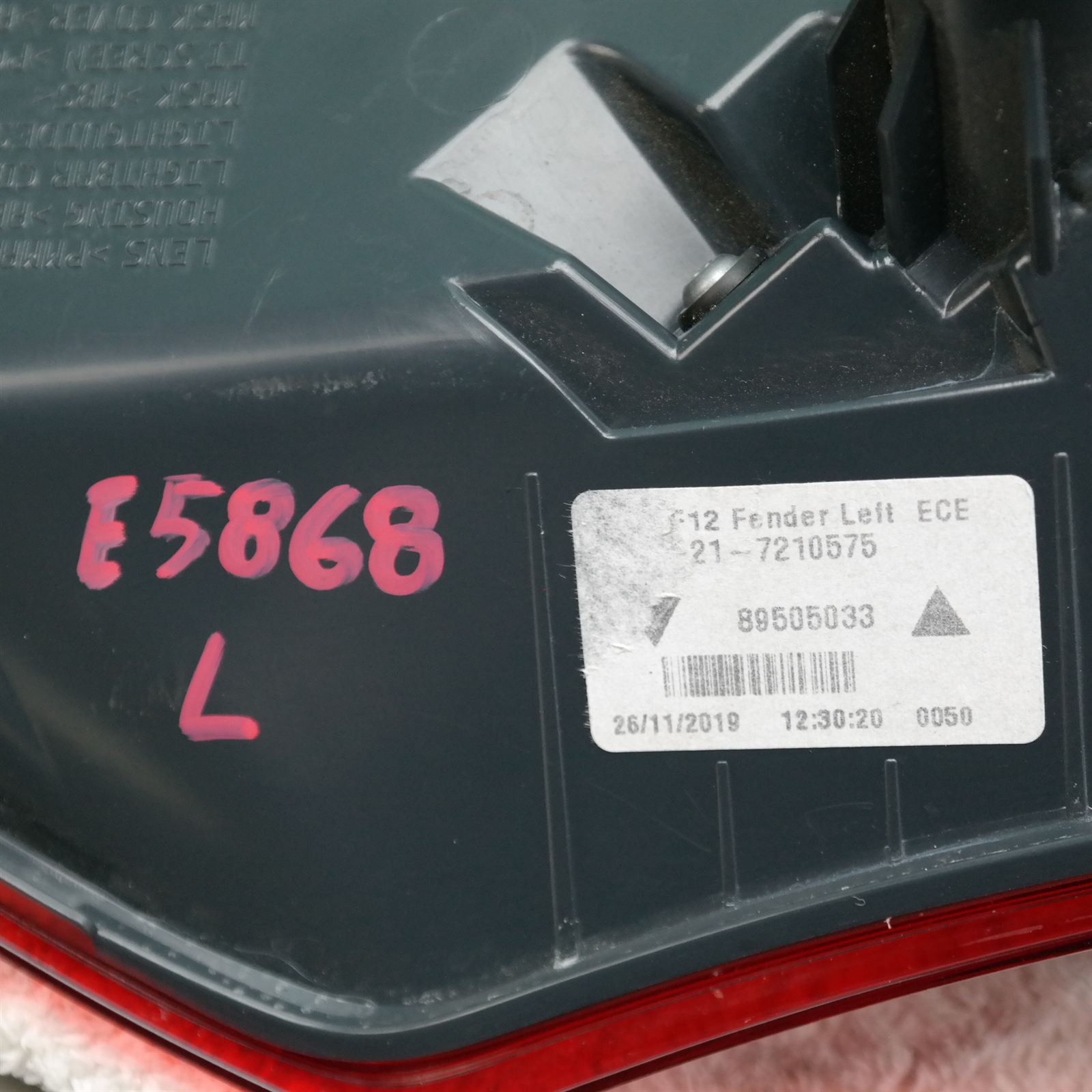 LEFT TAILLIGHT F12/F13/F06, 05/11-12/18 5 LEFT TAILLIGHT F12/F13/F06, 05/11-12/18 - Image 5