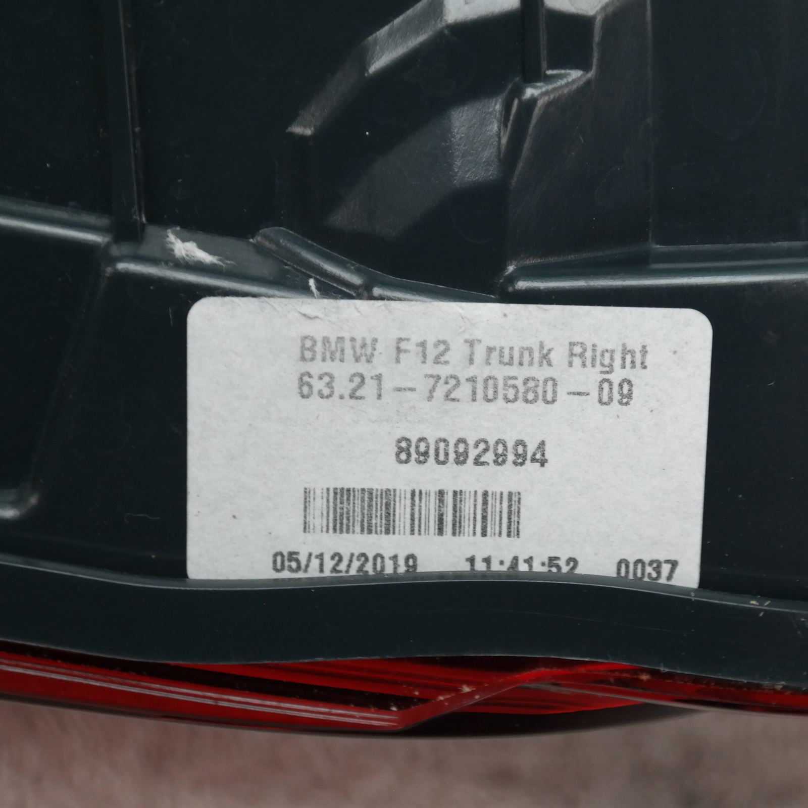 REAR GARNISH F11(580) *63-20* R 4 REAR GARNISH F11(580) *63-20* R - Image 4